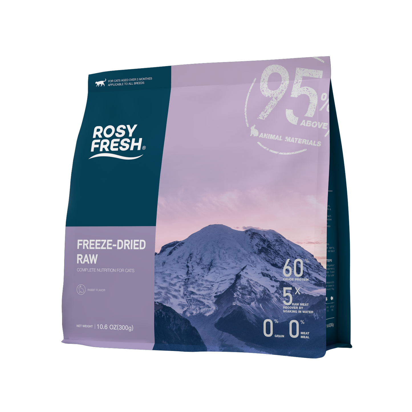 FREEZE-DRIED RAW FOR CAT 300g - Rabbit Flavour