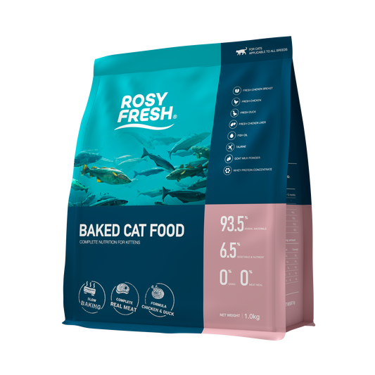 BAKED CAT FOOD FOR KITTENS 1KG - Chicken & Duck Flavour